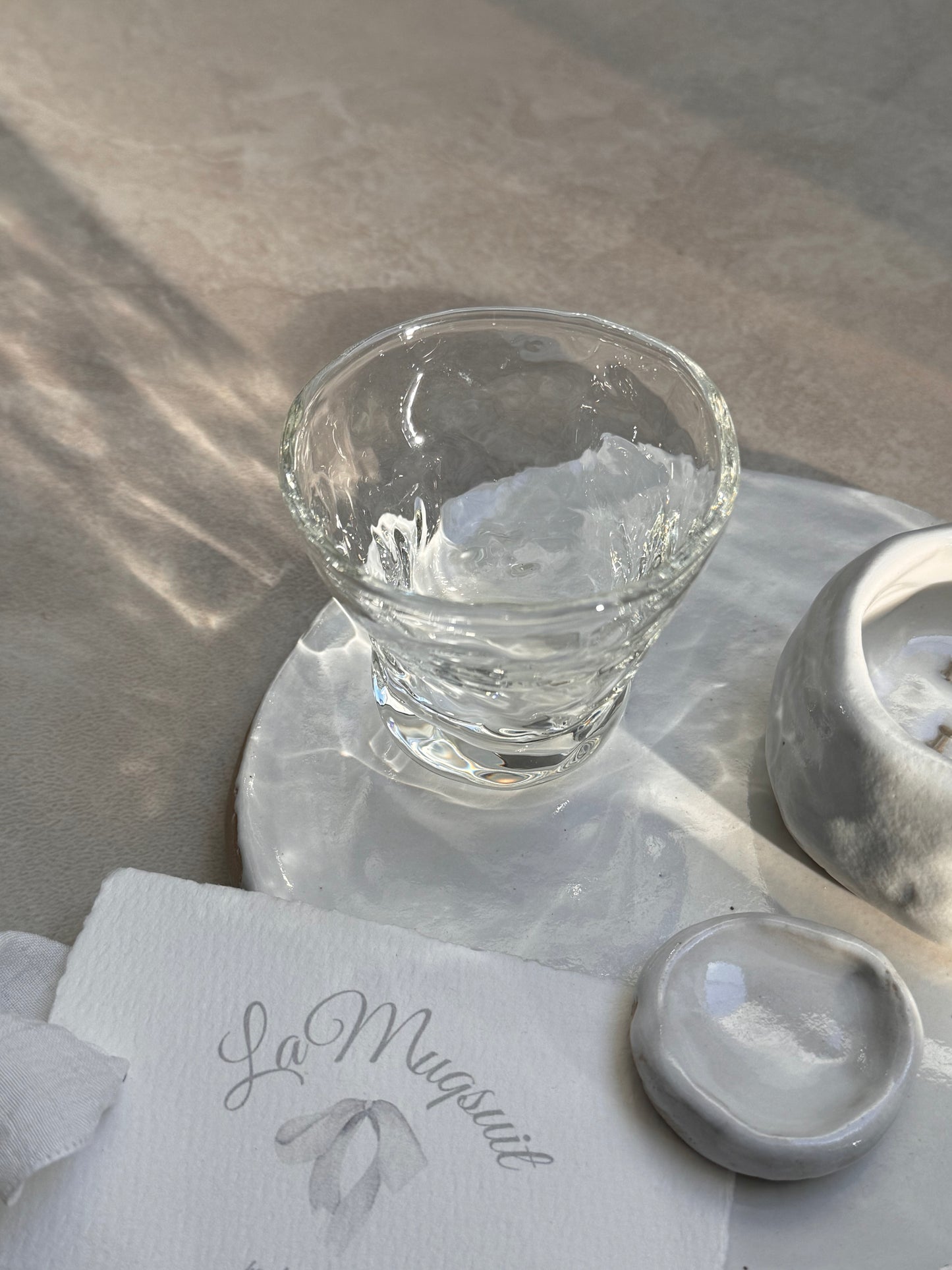 LM - WATER GLASS IVORY
