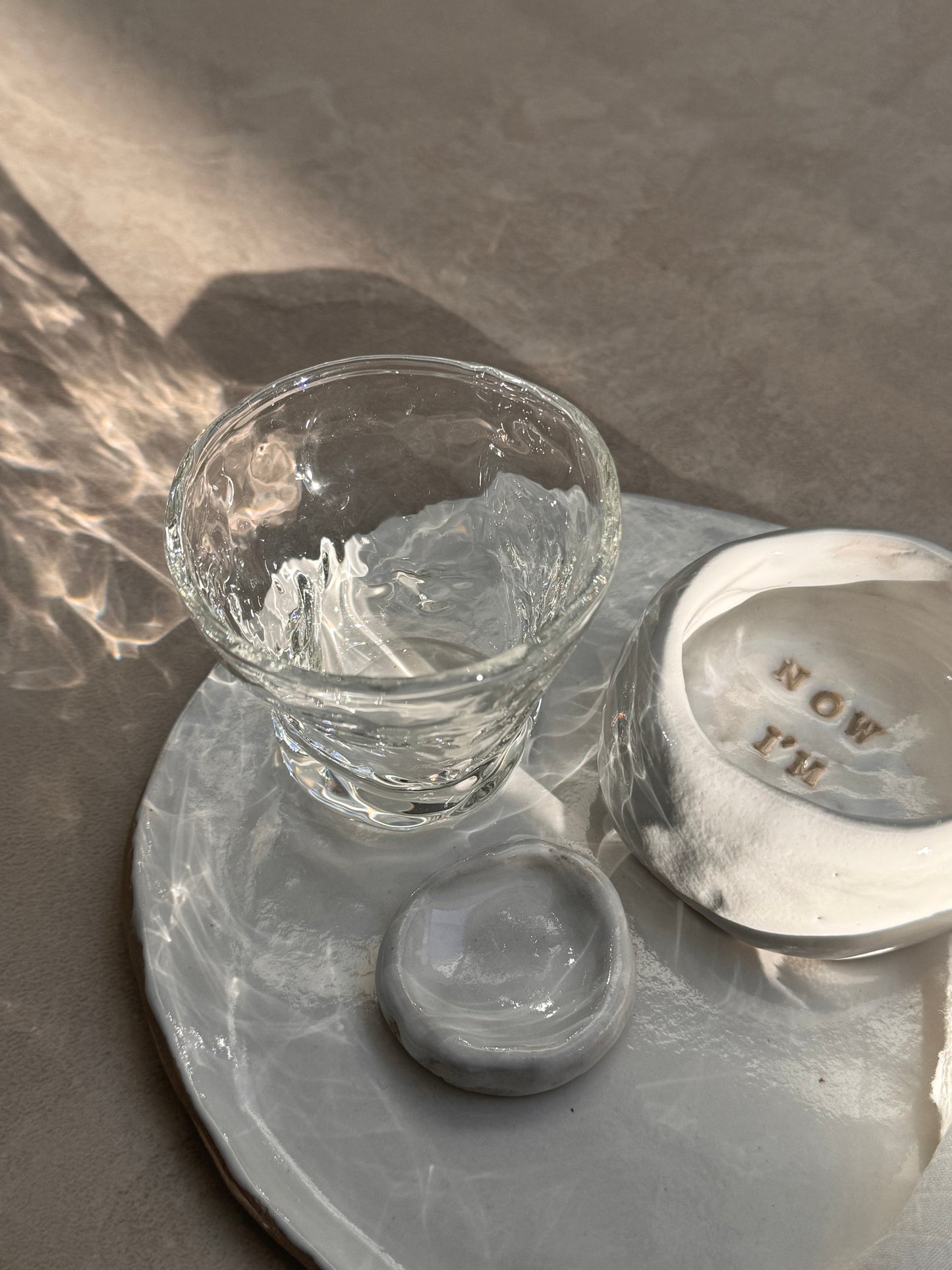 LM - WATER GLASS IVORY