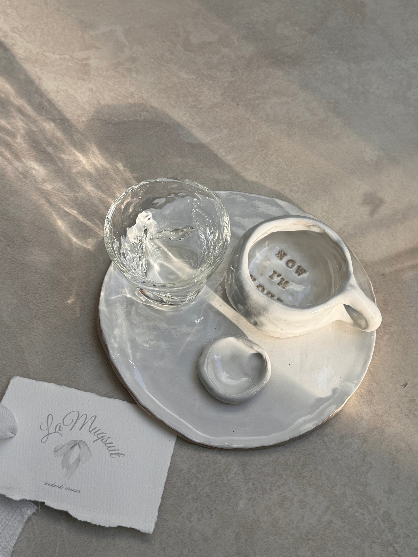 LM - WATER GLASS IVORY