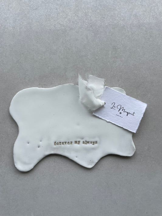 RING TRAY | forever my always | small